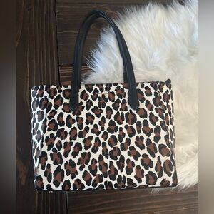 LIKE NEW! Kate Spade leopard-print purse